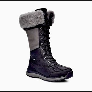 UGG Black and Gray Winter Boots